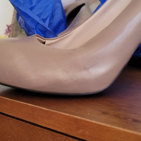 Franco Sarto Cicero Taupe Leather Platform Pump High Heels Women's Size … - Picture 10 of 10